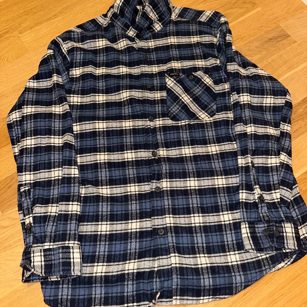 Stanley Navy and Cream Checkered Shirt